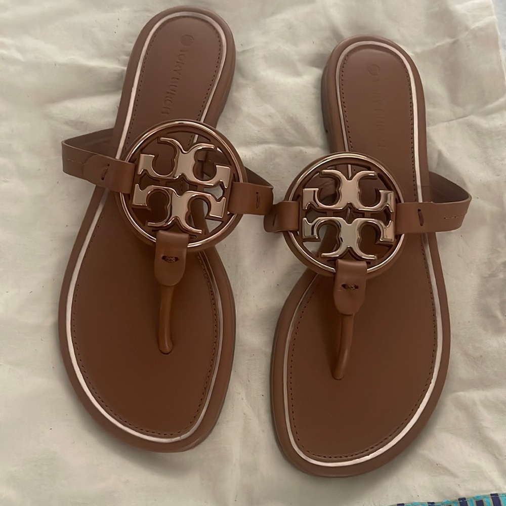 Tory Burch Miller Metal Logo Sandal